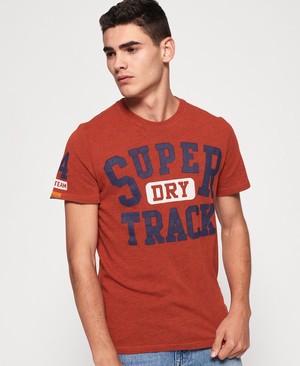 Superdry Track & Field Férfi Pólók Narancssárga | NOCJS3625